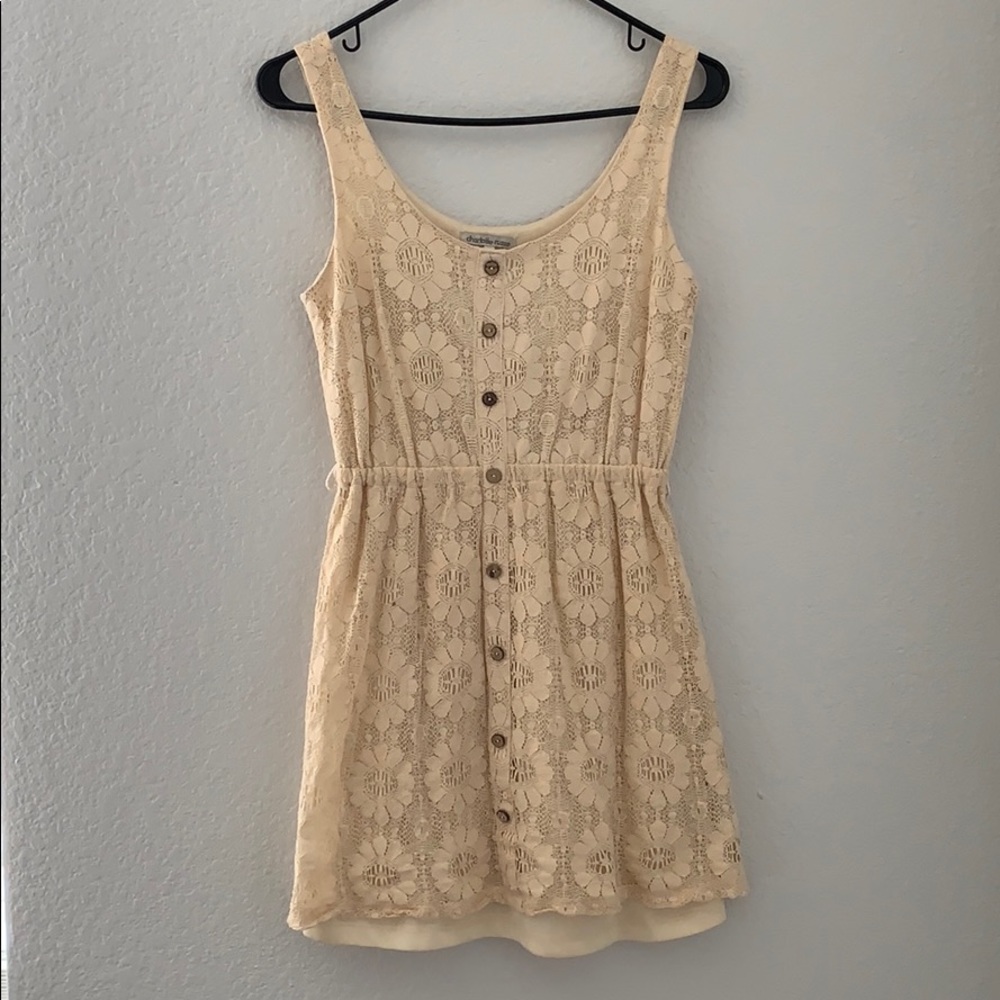 Cream lace dress